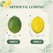 20PCS Artificial Lemons – Yellow and Green Fake Fruit with Matte Finish for Kitchen, Table Centerpiece, Fruit Bowl, and Photography Props